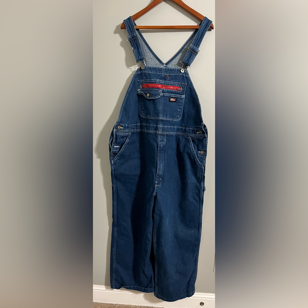 Genuine Dickies Men's Relaxed Fit Ultra Tough Workwear Bib Overalls - Picture 11 of 12